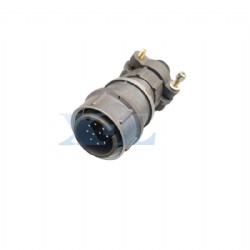 2RM-22 Series 10 Pin Male Cable Plug Unshielded Tail