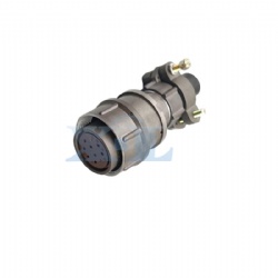 2RM-22 Series 10 Pin Female Cable Plug Unshielded Tail