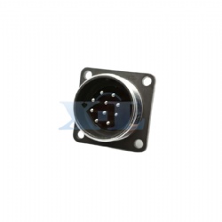 2RM-24 Series 10 Pin Male Panel Flange Receptacle