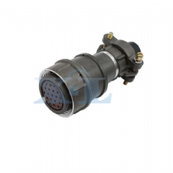 2RM-24 Series 19 Pin Female Cable Plug Unshielded Tail