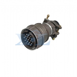 2RM-27 Series 19 Pin Male Cable Plug Unshielded Tail