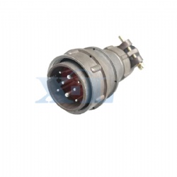 2RM-30 Series 8 Pin Male Cable Plug Unshielded Tail