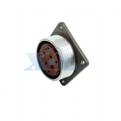 2RM-30 Series 8 Pin Female Panel Flange Receptacle