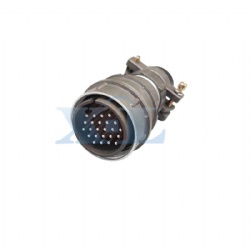 2RM-30 Series 24 Pin Male Cable Plug Unshielded Tail