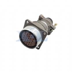 2RM-30 Series 24 Pin Female Panel Flange Receptacle with Tail
