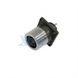 XLP16 3 Pin Female Flange Panel Receptacle