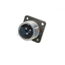 XLP20 3 Pin Male Flange Panel Receptacle