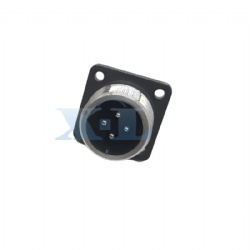 XLP20 4 Pin Male Flange Panel Receptacle