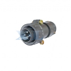 XLP20 4 Pin Male Cable Plug Unshielded