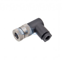 M8 Female Angled Assembly Cable Plug Plastic Shell