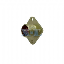 PCTB Series 4Pin Male Panel Flange Receptacle Thread