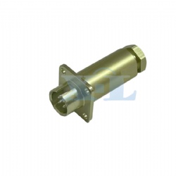 PCTB Series 4Pin Male Panel Flange Receptacle with Tail Cover Push Pull
