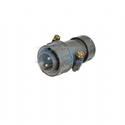 XLP20 2 Pin Male Cable Plug Shielded